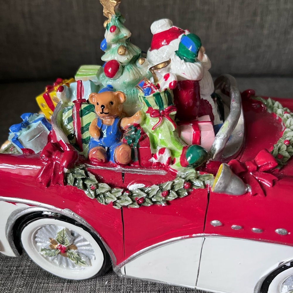Fitz and Floyd Here Come Santa Claus Festive Car - Picture 3 of 13